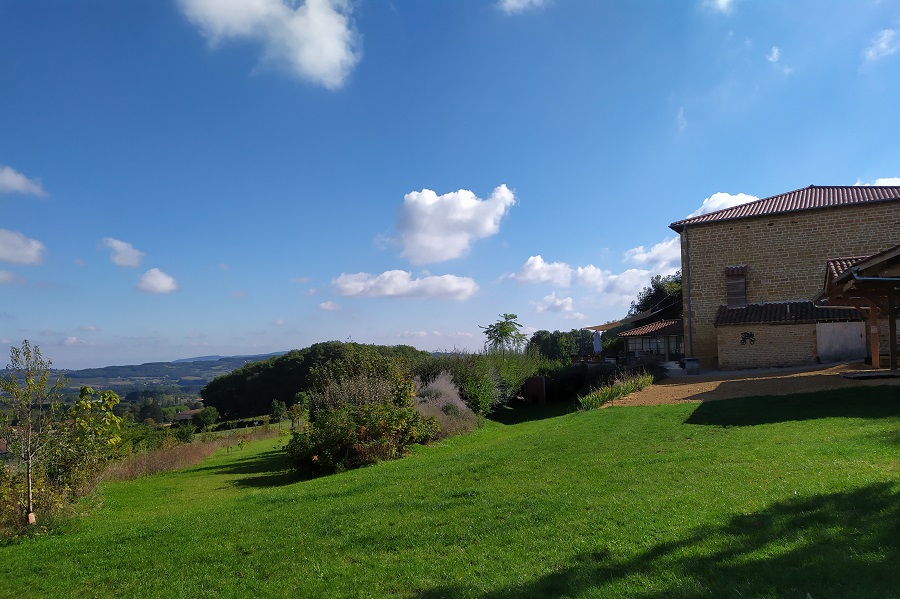 Vue de côté du gite